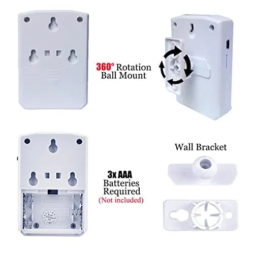 XYszpcgs PIR Motion Sensor Activated Sound Player Speaker with USB Cable, Download Your Own MP3 Audio Files (White, 2 Pcs) thumbnail 4