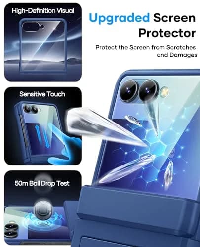ASAFCASE Galaxy Z Flip 7 Wallet Case with Card Holder, Blue | Slim Protective Cover for Samsung Flip 7 thumbnail 5