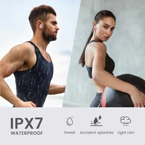 yobola Wireless Earbuds for Samsung Galaxy Ultra Comfort Bluetooth 5.4 Headphones, Purple, IPX7 Waterproof thumbnail 6