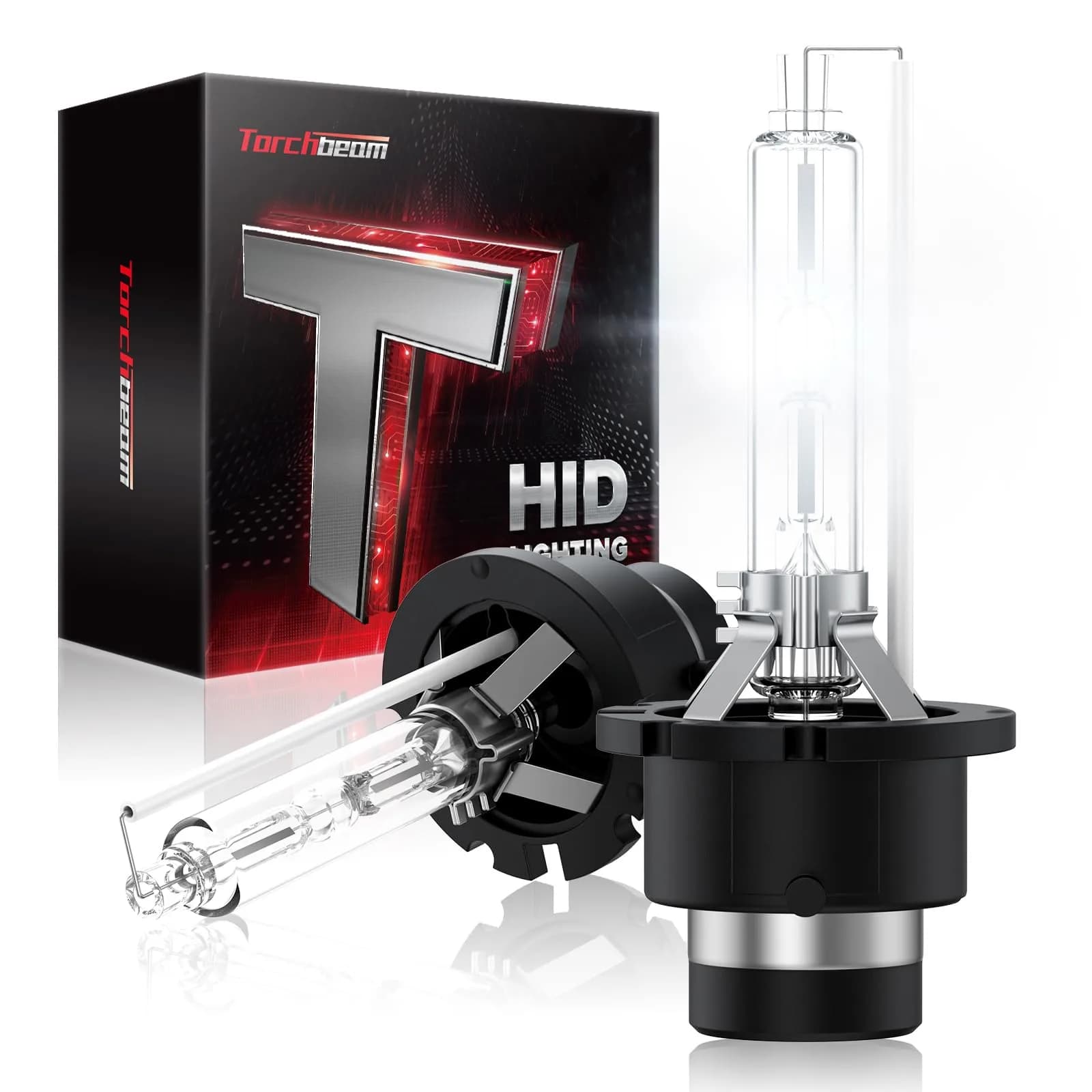 Torchbeam D3S HID Headlight Bulbs 6000K Cool White 35W 3800 Lumens Pack of 2 | Direct HID Assembly Replacement — D2S