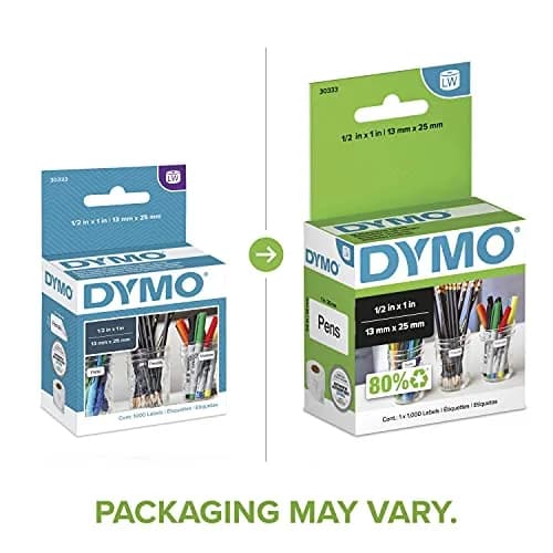 DYMO Authentic LW Extra-Small Multi-Purpose Labels White 1/2" x 1" 10000 Labels | Direct Thermal Printing thumbnail 2