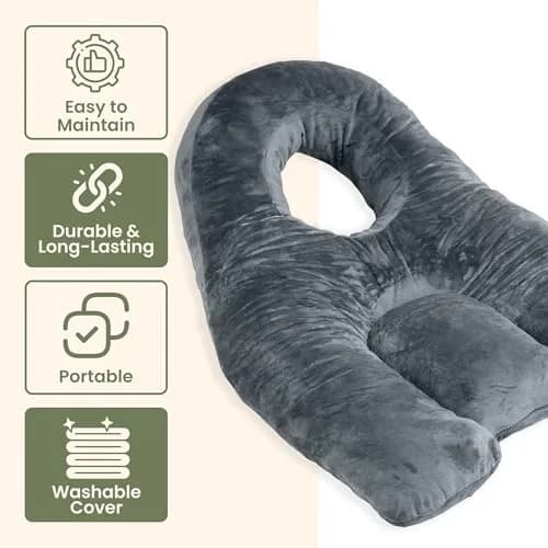 Siennal Face Down Pillow for Eye Surgery Recovery - CertiPUR-US® Shredded Memory Foam | Face Down Support for Vitrectomy & Retinal Surgery thumbnail 8