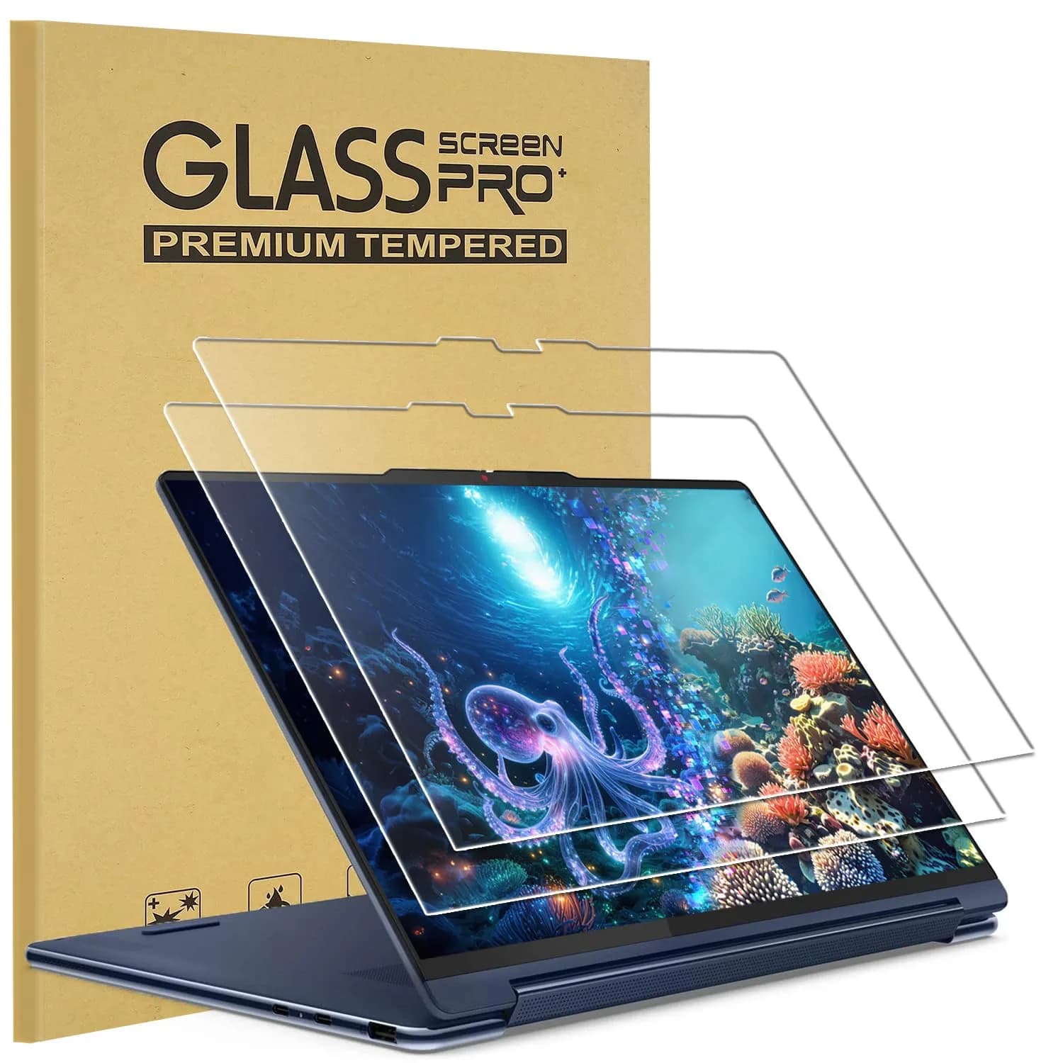 KEANBOLL Tempered Glass Screen Protector 14" | Ultra HD, Scratch-Resistant for Lenovo Yoga 9i Aura Edition & Yoga 9