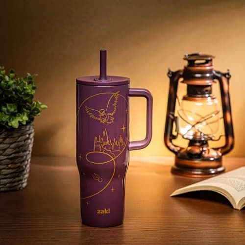 Zak Designs Harry Potter 30oz Insulated Stainless Steel Tumbler | Spill-Proof Travel Mug for Fans thumbnail 2