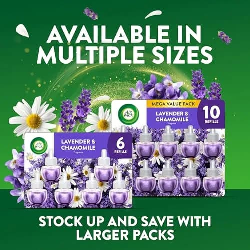 Air Wick Plug-In Scented Oil Refills, 6 Count, Lavender & Chamomile, 120ml (4.02 Fl Oz) | Natural Essential Oils thumbnail 8