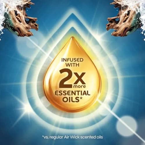 Air Wick Plug In Refills Deep Blue Sea & Beach Wood 4 ct (2.69 Fl Oz Total) | Concentrated Formula Area Deodorizer thumbnail 4