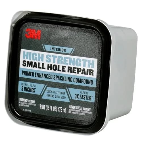 3M High Strength Spackling Compound 16 oz. | Quick & Easy Small Hole Repair, No Shrinking or Cracking thumbnail 8