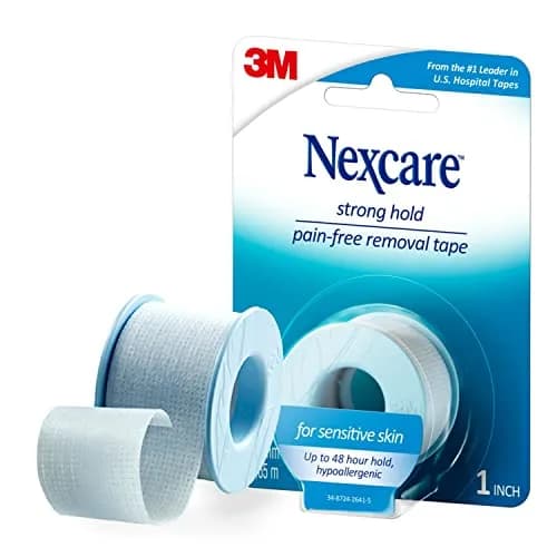 Nexcare Sensitive Skin Low Trauma Tape, 6 Rolls (1" x 144" Each) | Gentle Adhesive for Fragile Skin thumbnail 9