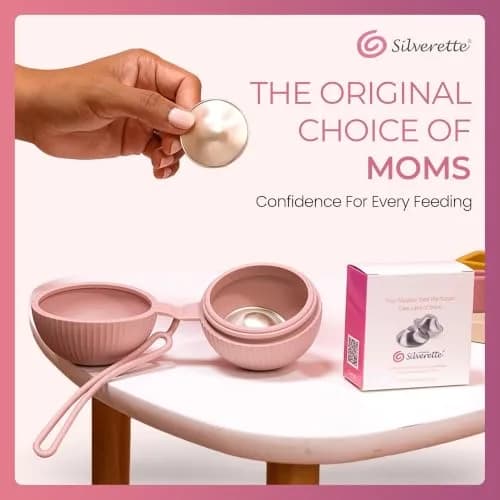 Silverette Sterling Silver Nursing Cups Large | FDA-Registered, Handmade in Italy thumbnail 9