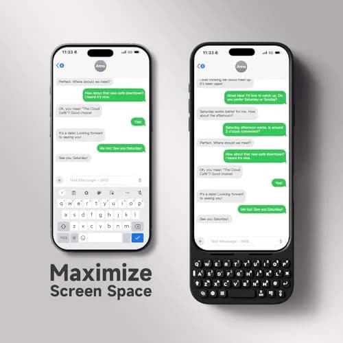 Akko MetaKey Keyboard for iPhone 16 Pro Max with Magnetic Support & Backlight | Space Black thumbnail 4