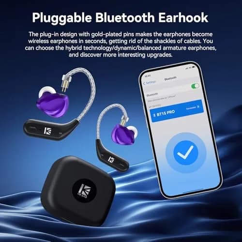 EZ EAR KBEAR BT15 PRO Bluetooth Adapter 2PIN | Seamless Bluetooth 5.4 Connectivity thumbnail 7