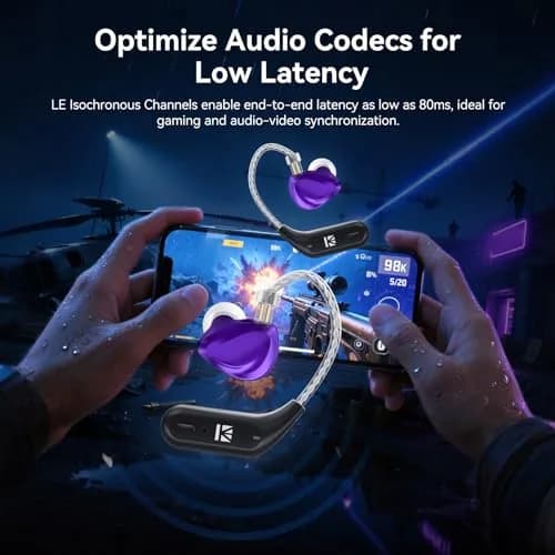 EZ EAR KBEAR BT15 PRO Bluetooth Adapter 2PIN | Seamless Bluetooth 5.4 Connectivity thumbnail 3