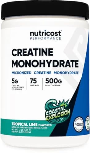 Nutricost Micronized Creatine Monohydrate Powder 500 Gram (17.9 oz) | NSF Certified, GMP Compliant Facility thumbnail 1