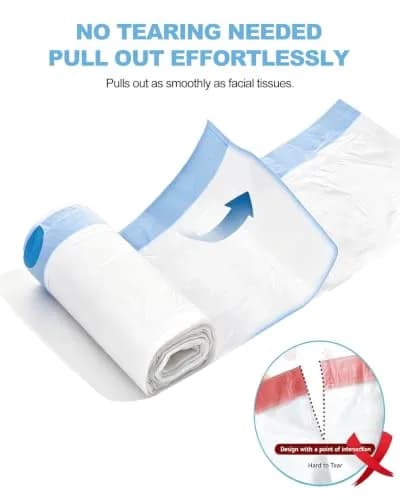 KropBom 180 Count Drawstring Cat Litter Bags Compatible with MW-SC01/SC02/SC09/LR01 | Thickened, Leak-Proof, Easy Closure thumbnail 3