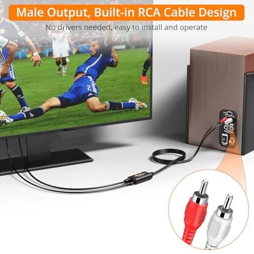 Neoteck 192kHz DAC Converter with 1.8m Optical to RCA Cable | High-Fidelity Audio Conversion thumbnail 6