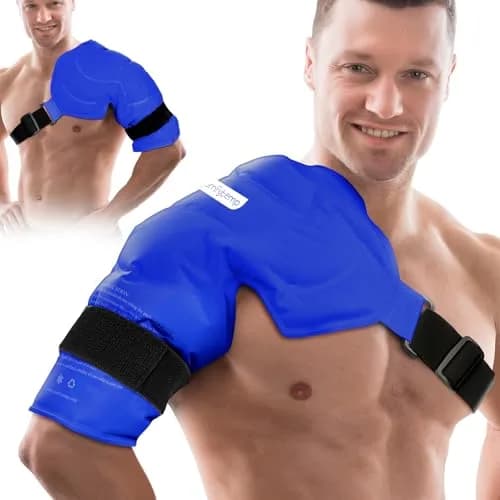 Comfytemp Shoulder Ice Pack Wrap Rotator Cuff Therapy Large/X-Large | Dual-Fabric Design for Targeted Relief thumbnail 1