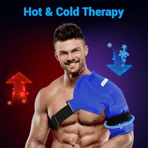 Comfytemp Shoulder Ice Pack Wrap Rotator Cuff Therapy Large/X-Large | Dual-Fabric Design for Targeted Relief thumbnail 6