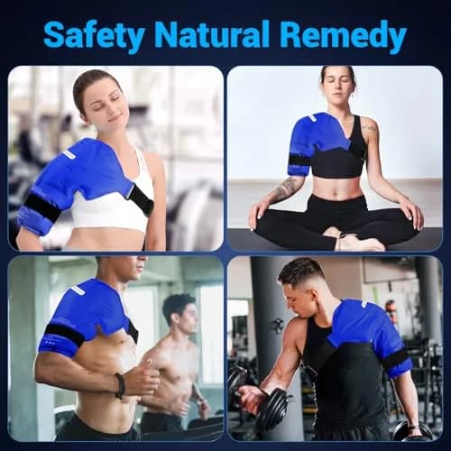 Comfytemp Shoulder Ice Pack Wrap Rotator Cuff Therapy Large/X-Large | Dual-Fabric Design for Targeted Relief thumbnail 8