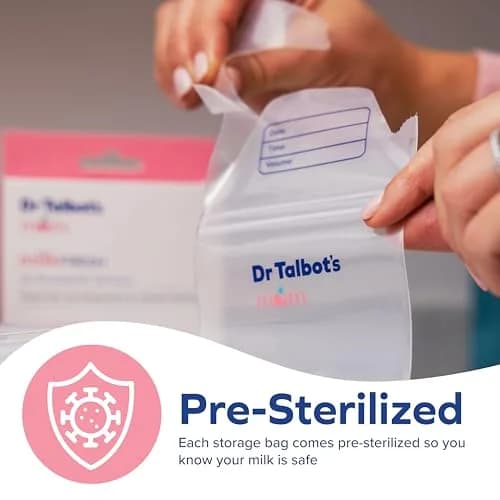 Dr. Talbot's Mom MilkFresh Breastmilk Storage Bags 100 Count (2 x 50 Bags) | BPA-Free & Puncture-Resistant thumbnail 4