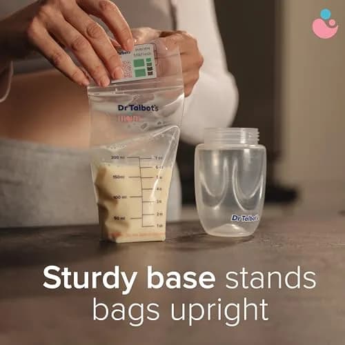 Dr. Talbot's Mom MilkFresh Breastmilk Storage Bags 100 Count (2 x 50 Bags) | BPA-Free & Puncture-Resistant thumbnail 3