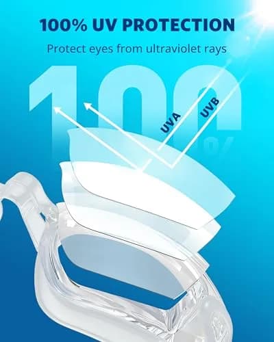 Aegend Swim Goggles No Leaking Full Protection Adult Youth | Anti-Fog UV Protection Clear Lens thumbnail 2