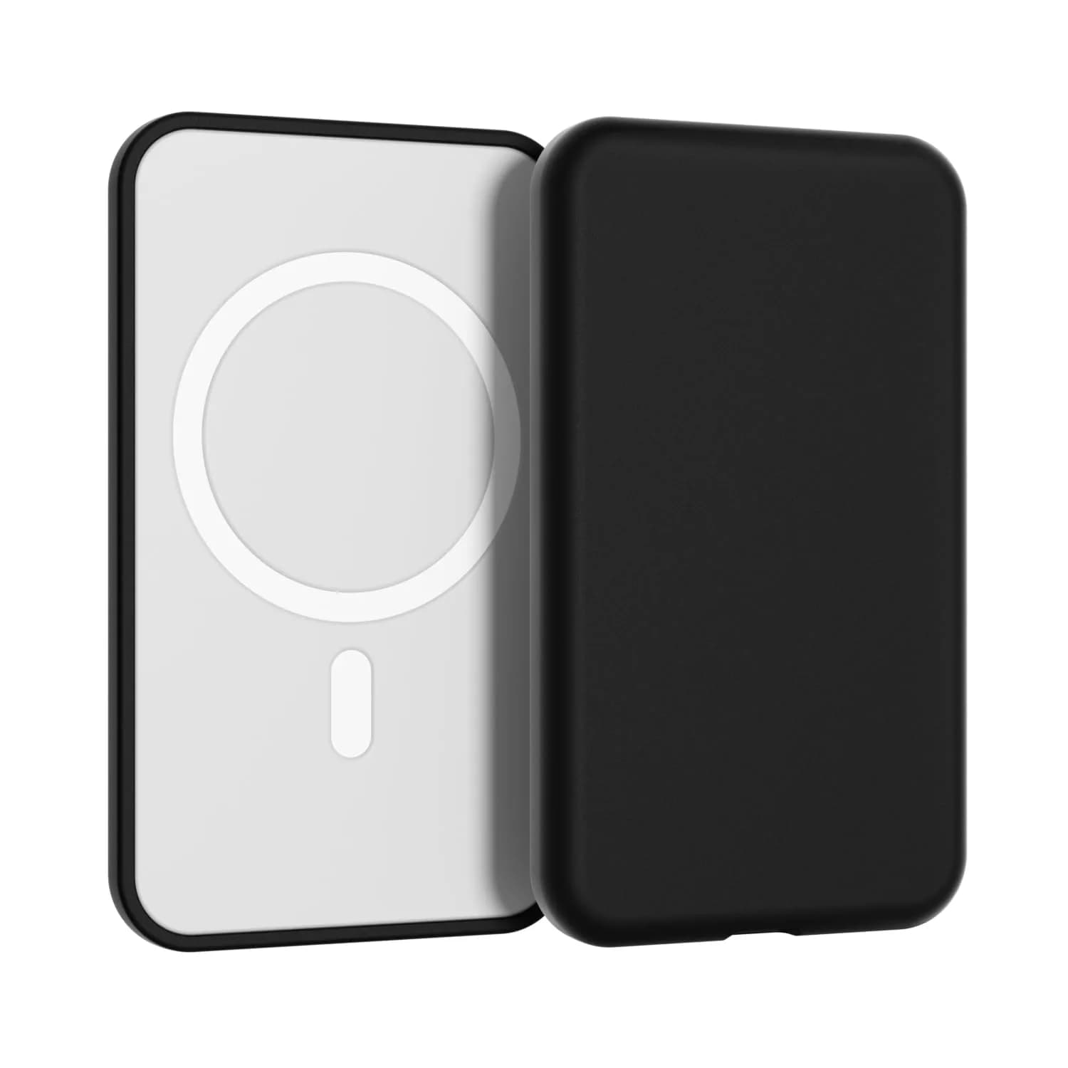 oakxco Black Silicone Case for iPhone Air Magsafe Battery Pack | Slim Fit Matte Finish