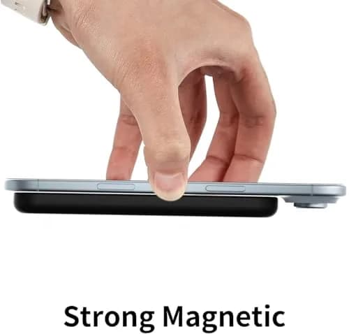 oakxco Black Silicone Case for iPhone Air Magsafe Battery Pack | Slim Fit Matte Finish thumbnail 6