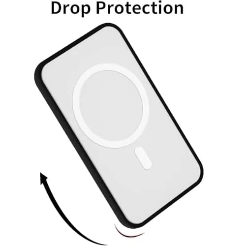 oakxco Black Silicone Case for iPhone Air Magsafe Battery Pack | Slim Fit Matte Finish thumbnail 7