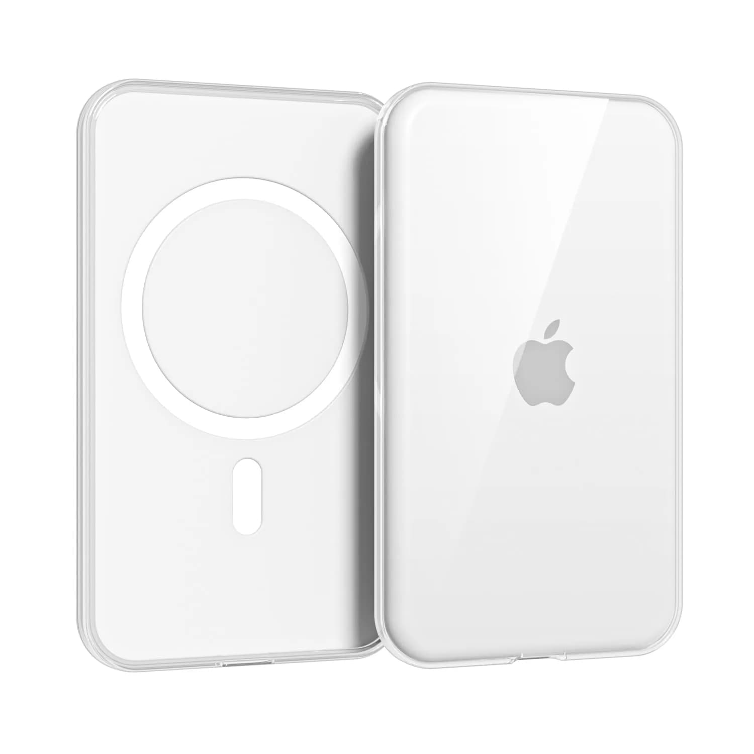 oakxco Clear Silicone Case for iPhone Air Magsafe Battery Pack | Slim Fit, Matte Finish