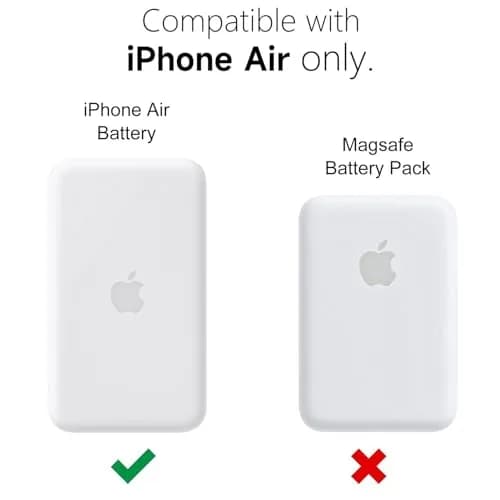 oakxco Clear Silicone Case for iPhone Air Magsafe Battery Pack | Slim Fit, Matte Finish thumbnail 2