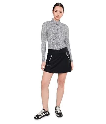 Jamie Sadock Women's 16" Skort with Built in Shorts | Tummy Tuck, Black, Large thumbnail 2