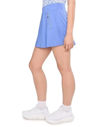 Jamie Sadock Women's 16" Skort with Built in Shorts Tummy Tuck Purple X-Large | Casual Active Skirt for Women thumbnail 3