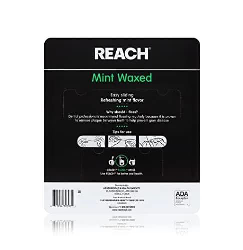 REACH Mint Waxed Dental Floss 165 Foot (5940 yd) | Shred Resistant, PFAS-Free, Dentist Recommended thumbnail 2