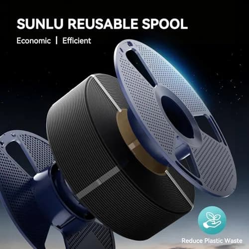 SUNLU Carbon Fiber PETG Filament 1.75mm Black 1kg (2.2lb) | Enhanced Toughness & Rigidity thumbnail 8