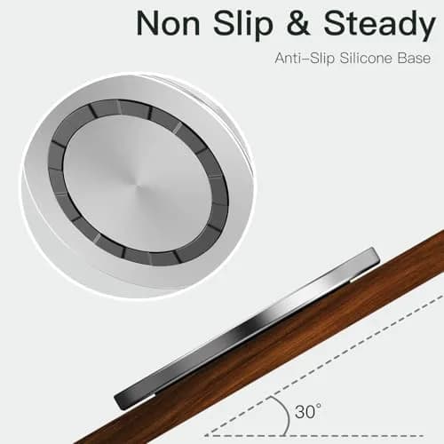 Feedoo Double Wall Stainless Steel Lick Mat for Dogs & Cats, Chew Proof Slow Feeder with Non-Slip Base, 2-Pack (8.26" Diameter) thumbnail 6