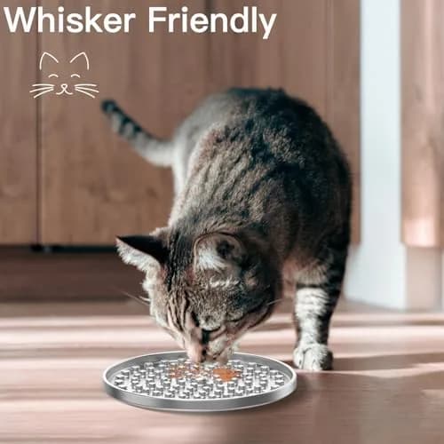 Feedoo Double Wall Stainless Steel Lick Mat for Dogs & Cats | Chew Proof Slow Feeder for Anxiety Relief & Puppy Enrichment thumbnail 5