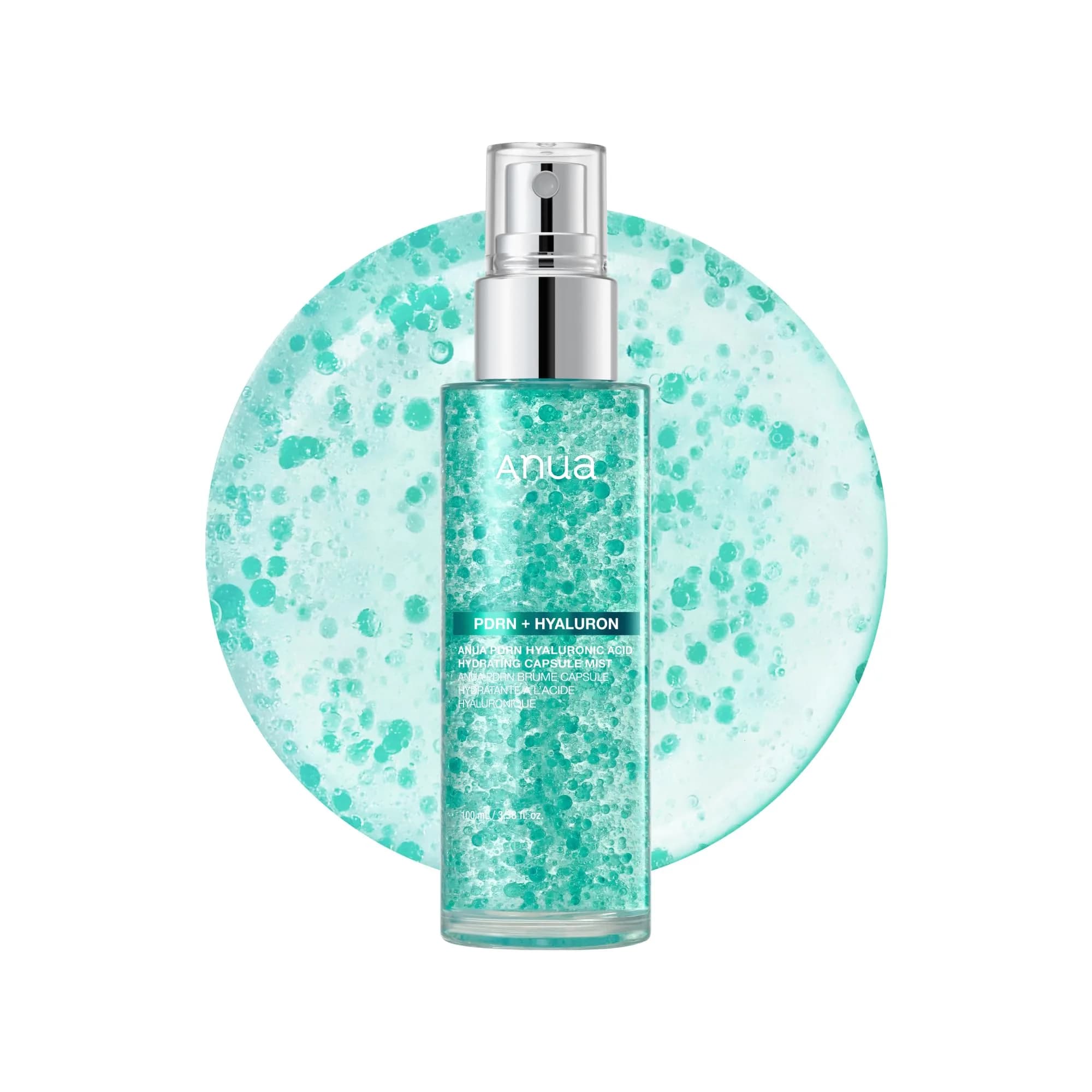 ANUA PDRN Collagen Glow Facial Serum Spray 1.01 fl oz | Hydrating, Glow-Boosting Mist for All Skin Types — 3.38 Fl Oz