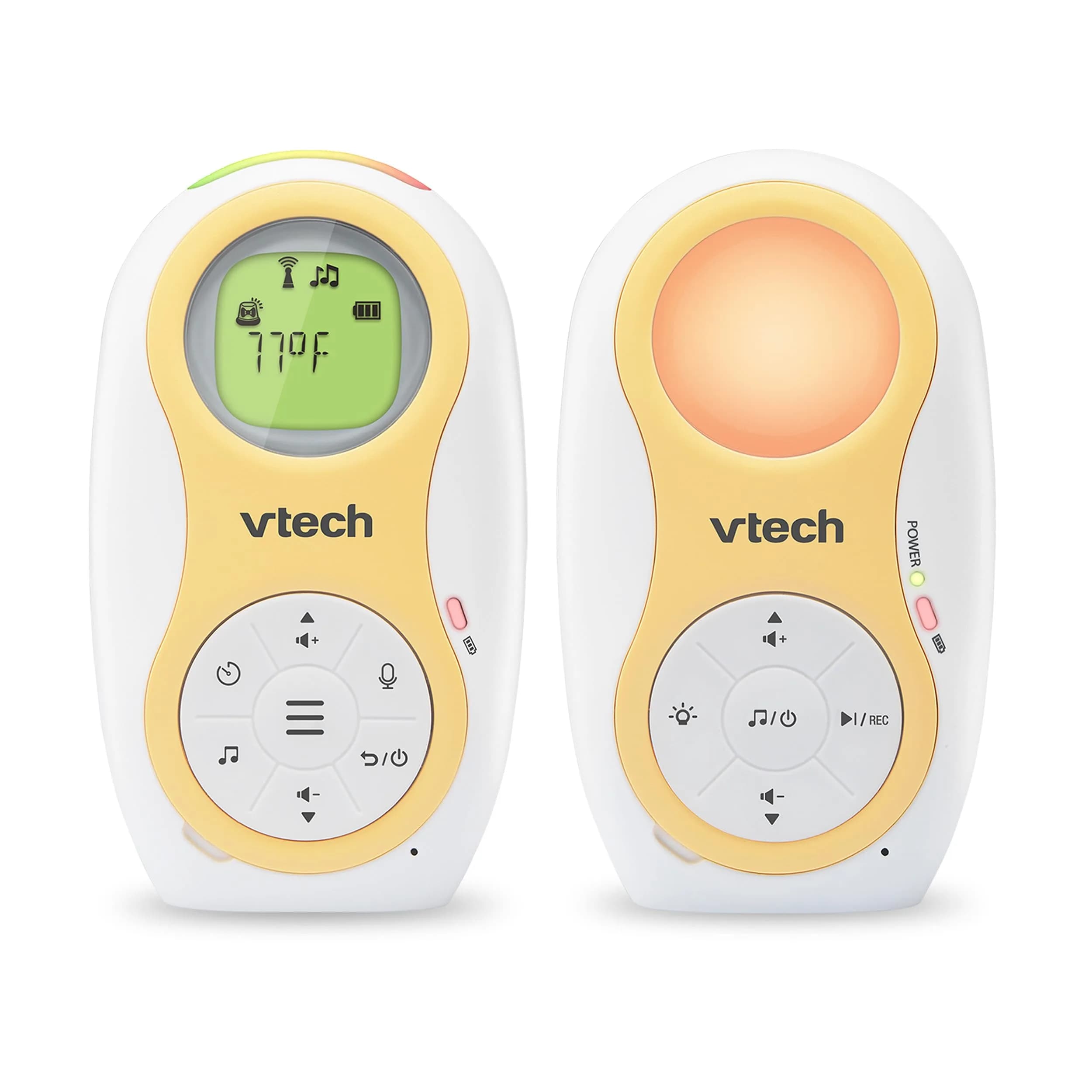 VTech Digital Audio Baby Monitor with 1,000 ft Range | Clear Sound & Night Light — White