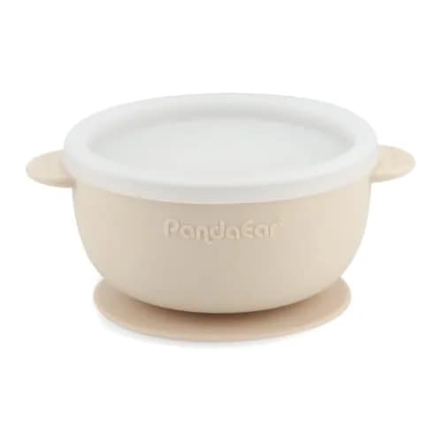 PandaEar 3 Pack Stainless Steel Baby Suction Bowls With Lids | Non-Slip, Shatterproof, Dishwasher Safe thumbnail 7