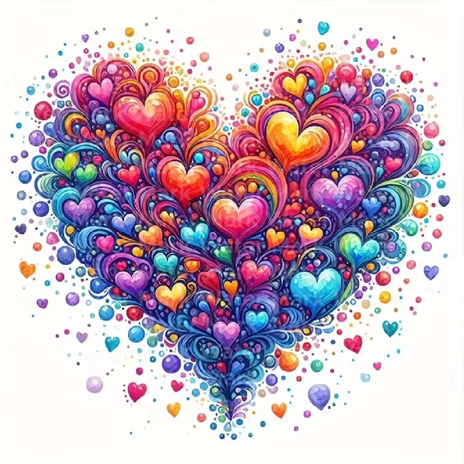 JFYHAB 5D Heart Diamond Painting Kits for Adults | DIY Full Drill Gem Art for Home Decor 12x12inch