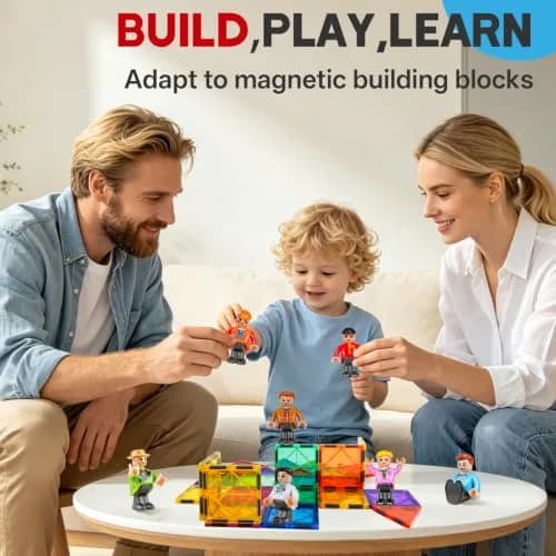 Landtaix Magnetic People Figures for Kids, 15PCS Community Helpers Toys | Magnetic Community Helpers Playset thumbnail 5
