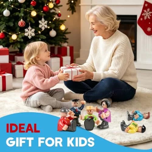 Landtaix Magnetic People Figures for Kids, 15PCS Community Helpers Toys | Magnetic Community Helpers Playset thumbnail 7