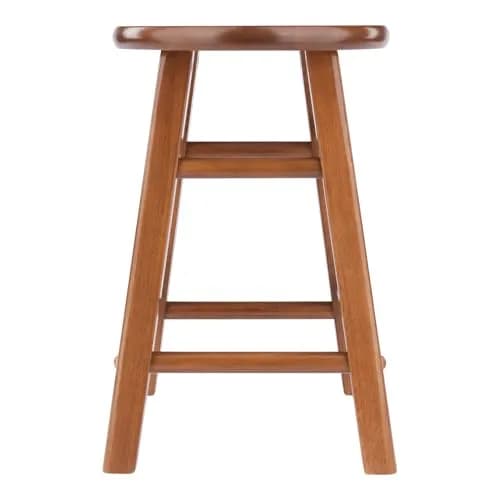 Winsome Element 2-piece Counter Stool Set | Solid Beech Wood, Teak Finish, 18" Seat Height thumbnail 4