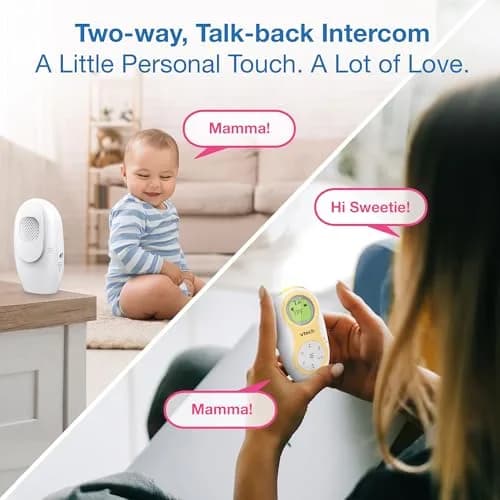VTech DM1215-2 Digital Audio Baby Monitor with 2 Parent Units & 1500ft Range | Night Light, Lullabies, Two-Way Talk, Temp Sensor thumbnail 7