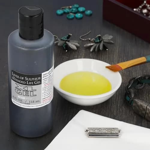 The Beadsmith XL Gel Liver of Sulfur 118ml | Patina Finish for Metal Art & Jewelry thumbnail 6