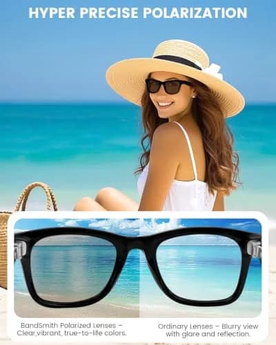 BandSmith Polarized Replacement Lenses for Ray-Ban Meta Wayfarer RW4008 & Gen 2 RW4012 (Large 53mm) thumbnail 3