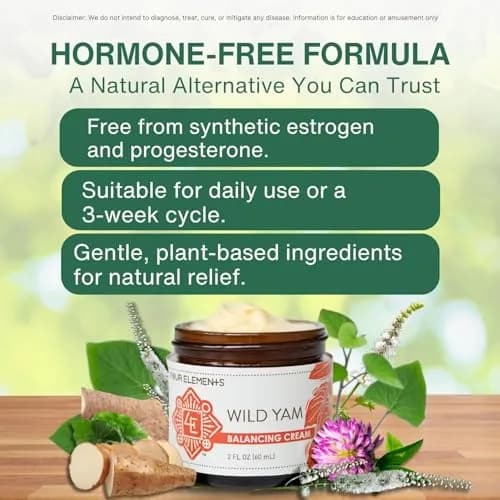 Four Elements 4E Wild Yam Balancing Cream 4 oz (2 x 2 oz) | Award-Winning Herbal Cream with Yam Root, Black Cohosh, Red Clover thumbnail 5