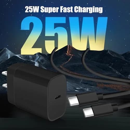 SpeedScope Super Fast Samsung Charger 25W USB C | 2 Pack, 10FT Long Type C Cable thumbnail 5