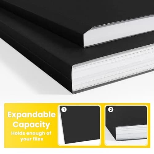 SUNEE Colored File Folders, 30 Pack Black Manila Folders 8.5 x 11 | Value Pack for Office, School, Home thumbnail 4