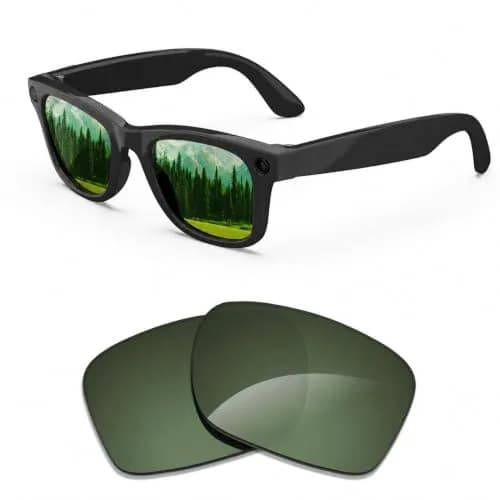 MAKCPOIMER Polarized Replacement Lenses for Ray-Ban Meta Wayfarer RW4006/RW4012 50mm & RW4008/RW4012 53mm | UV Protection thumbnail 1